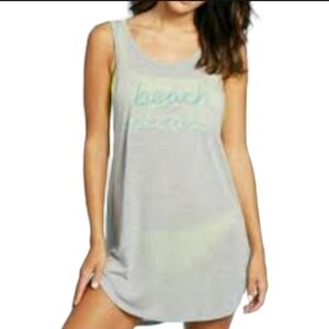 Xhilaration Beach Please Swim Cover Up Tank